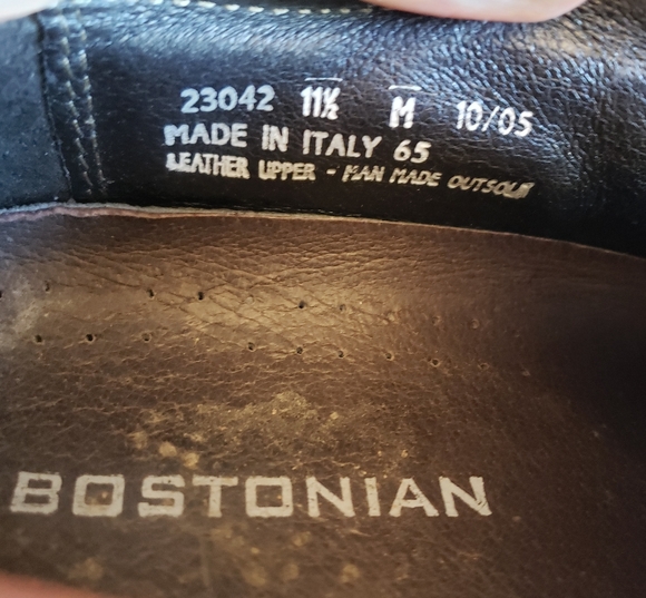 BOSTONIAN made in Italy brown Men shoes size 11.5 - Picture 8 of 8